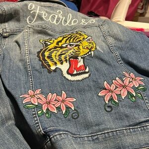 Embroidered Jean jacket